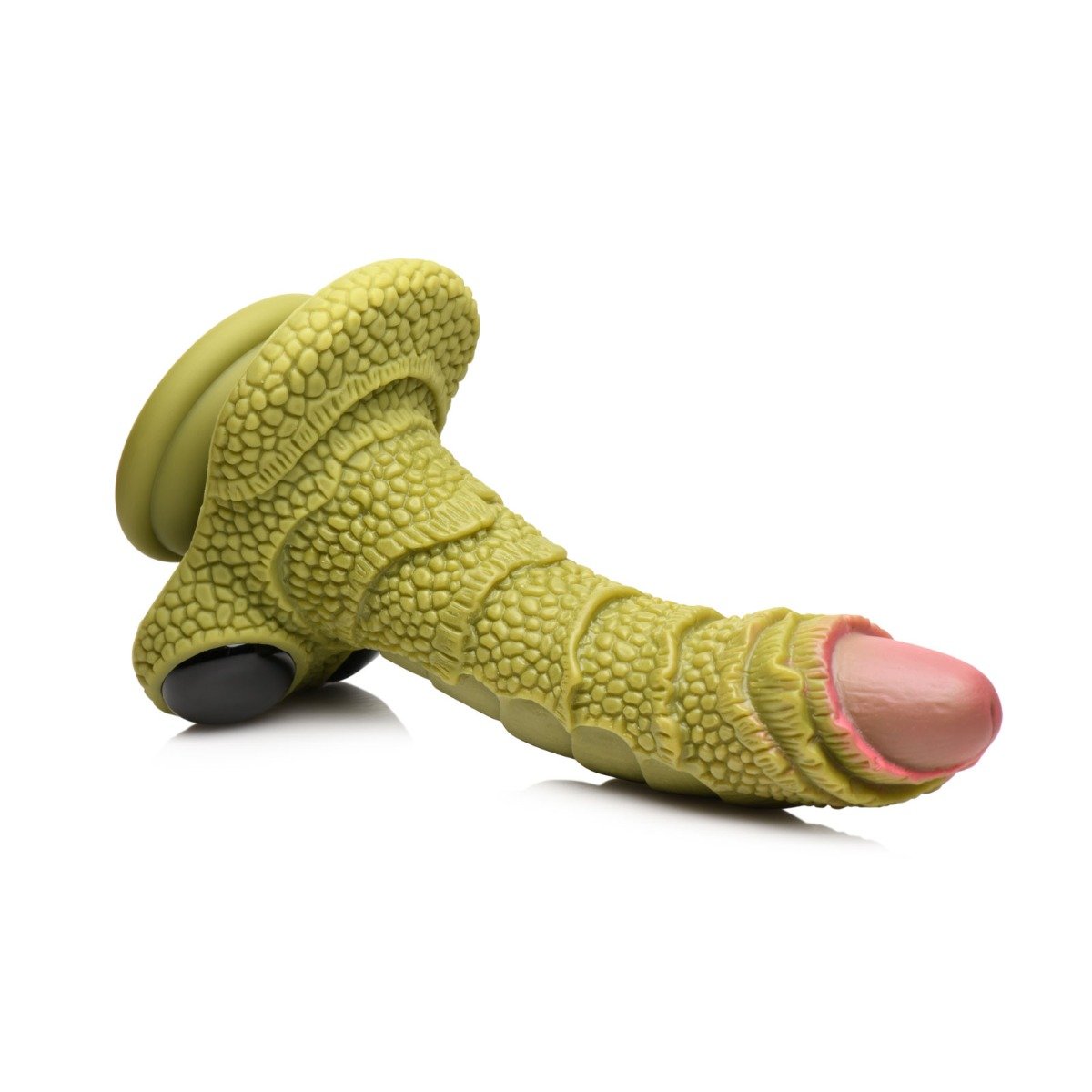 Creature Cocks Swamp Monster Scaly Silicone Dildo Green - Image 4