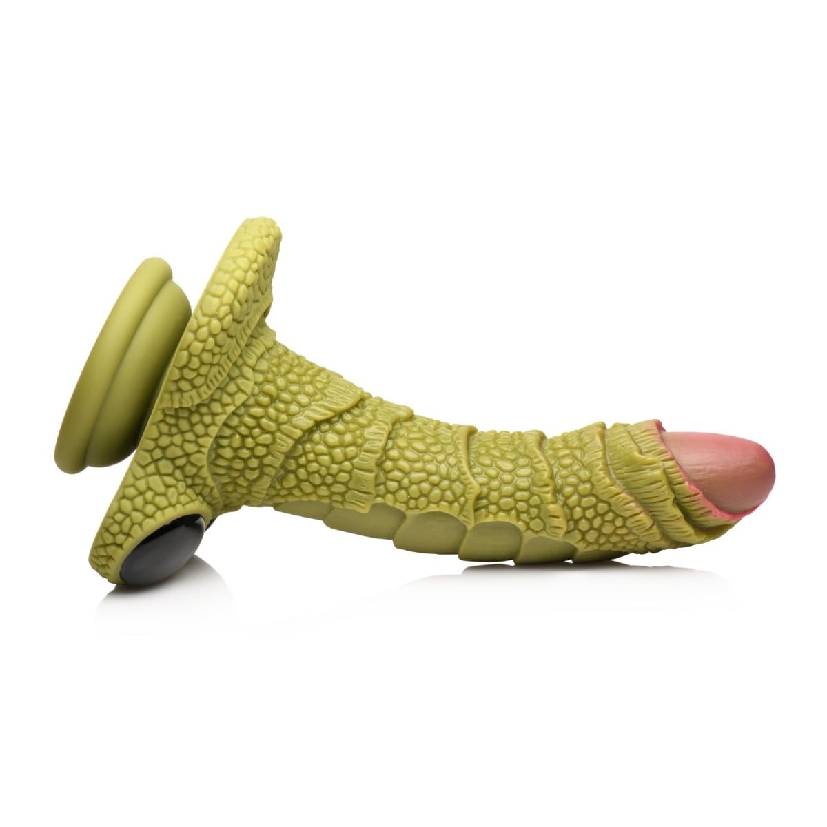 Creature Cocks Swamp Monster Scaly Silicone Dildo Green - Image 5