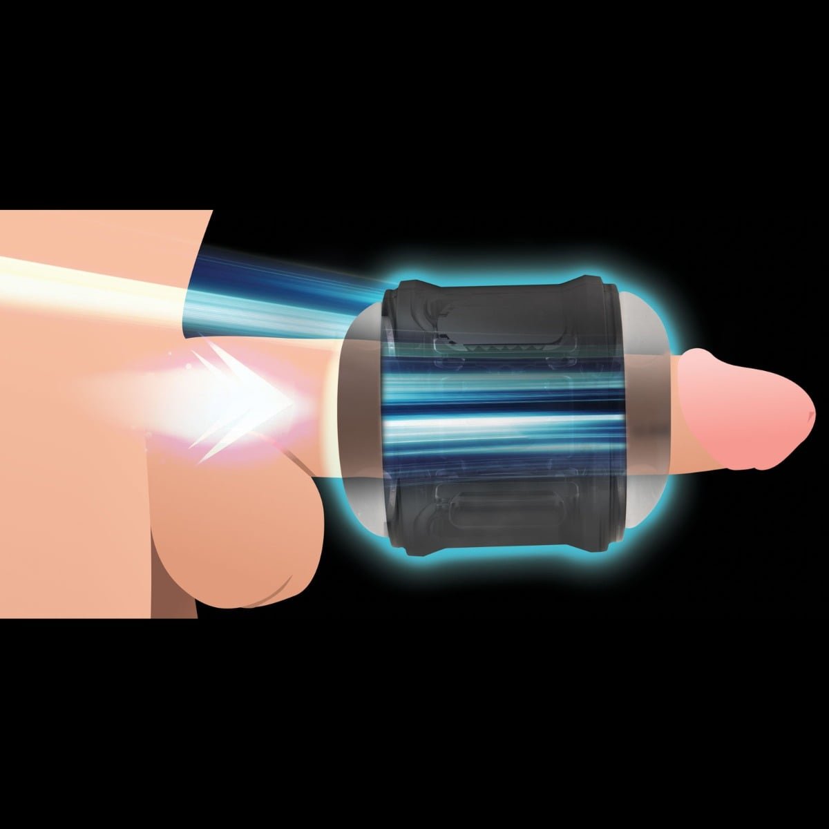Lovebotz Cyber Stroke Vibrating Mini Double Stroker - Image 8