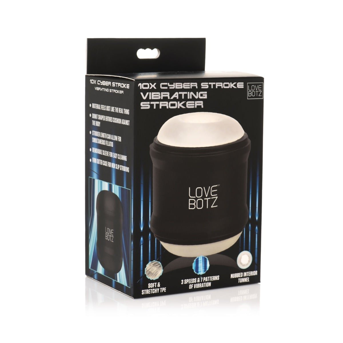 Lovebotz Cyber Stroke Vibrating Mini Double Stroker - Image 2