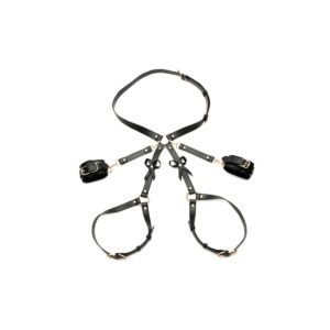 Strict Black Bondage Harness W/Bows M/L