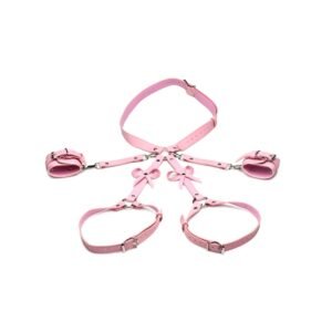 Strict Bondage Harness with Bows Pink ML