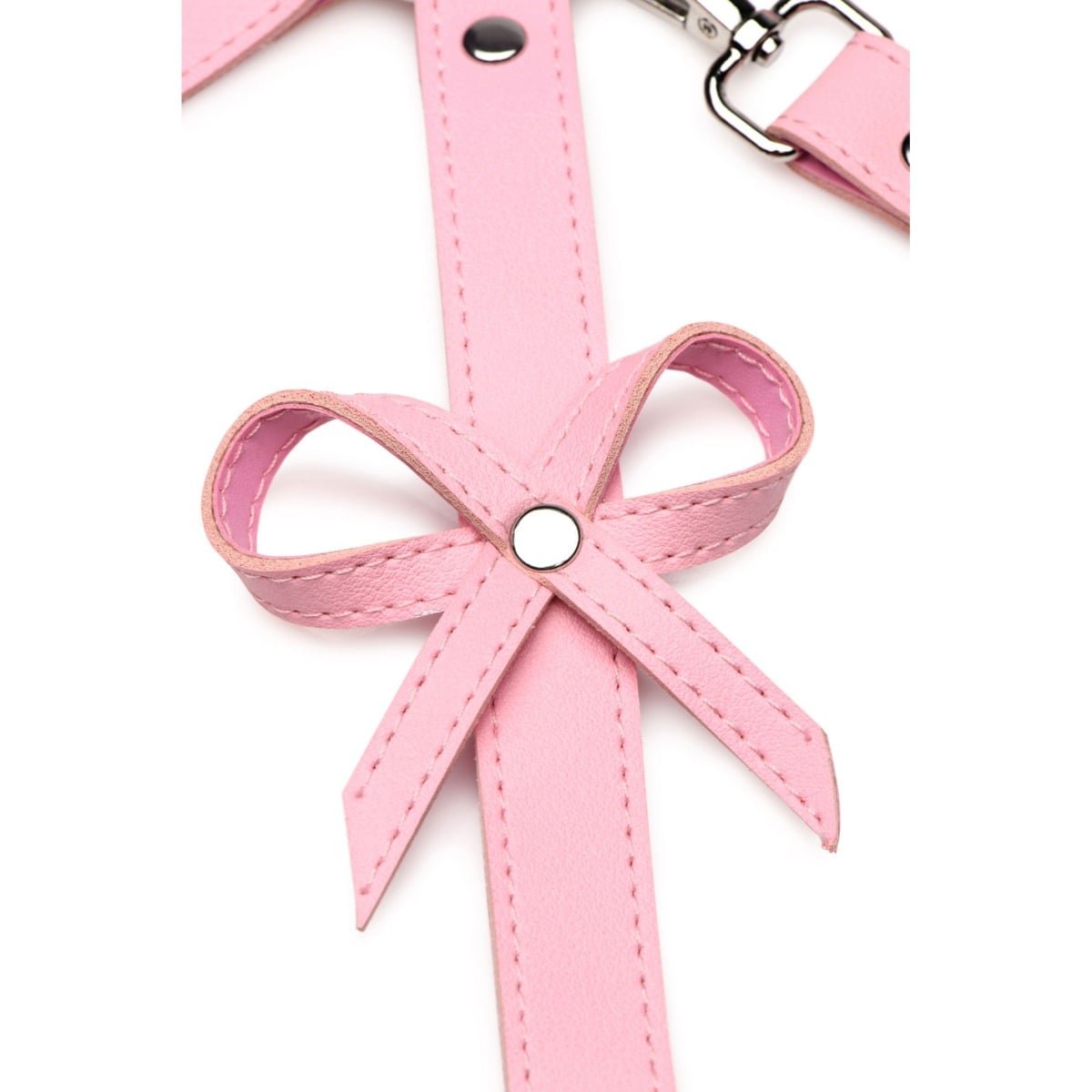 Strict Bondage Harness with Bows Pink ML - Image 2