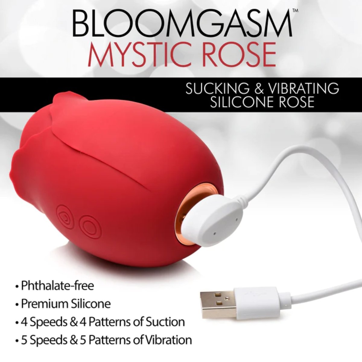 Bloomgasm Mystic Rose Sucking & Vibrating Silicone Rose - Image 5