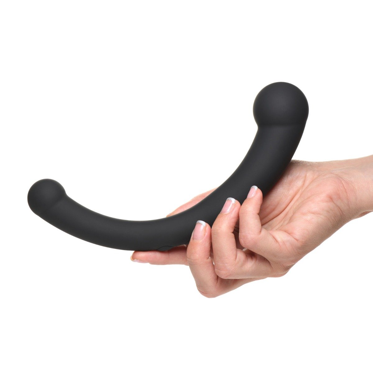 Master Series Vibrating Silicone G Spot Stimulator Black - Image 3