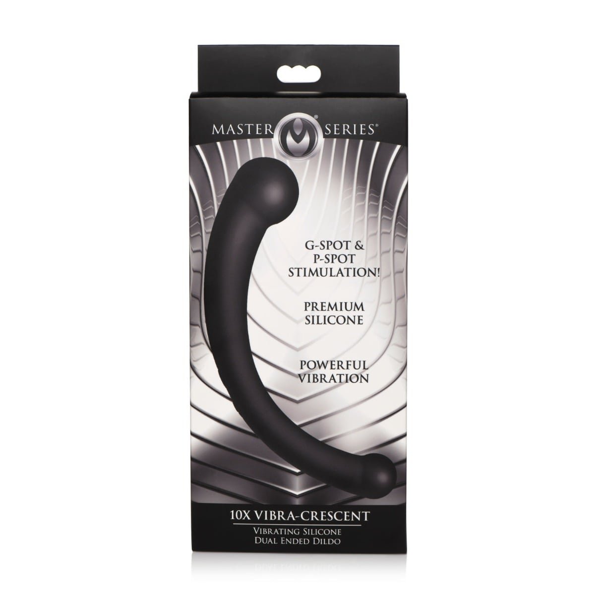 Master Series Vibrating Silicone G Spot Stimulator Black - Image 2