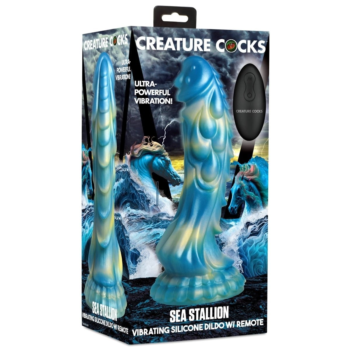 Sea Stallion Vibrating Silicone Dildo with Remote - Image 2