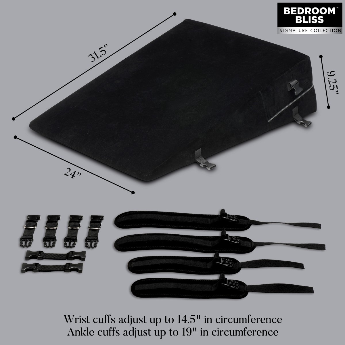 Bedroom Bliss XL Bondage Sex Cushion Black - Image 8