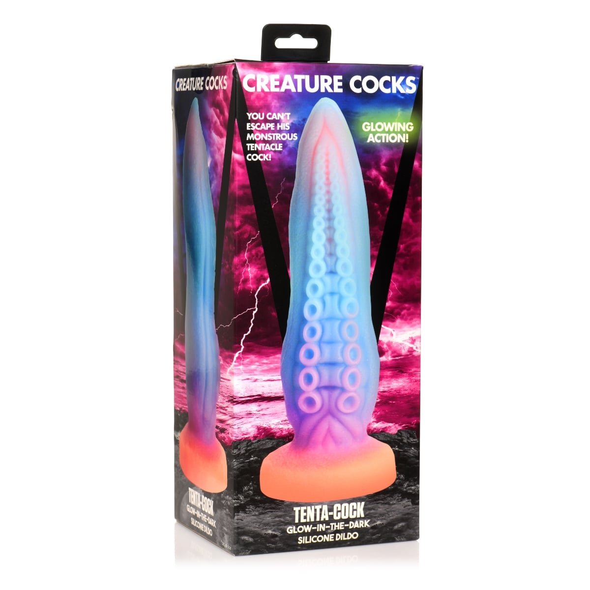 Creature Cocks Tenta Cock Glow In The Dark Silicone Dildo - Image 2