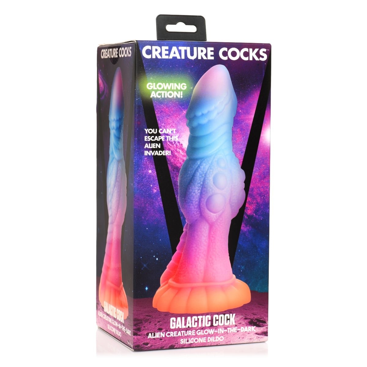 Creature Cocks Galactic Cock Alien Creature Glow In The Dark Silicone Dildo - Image 2