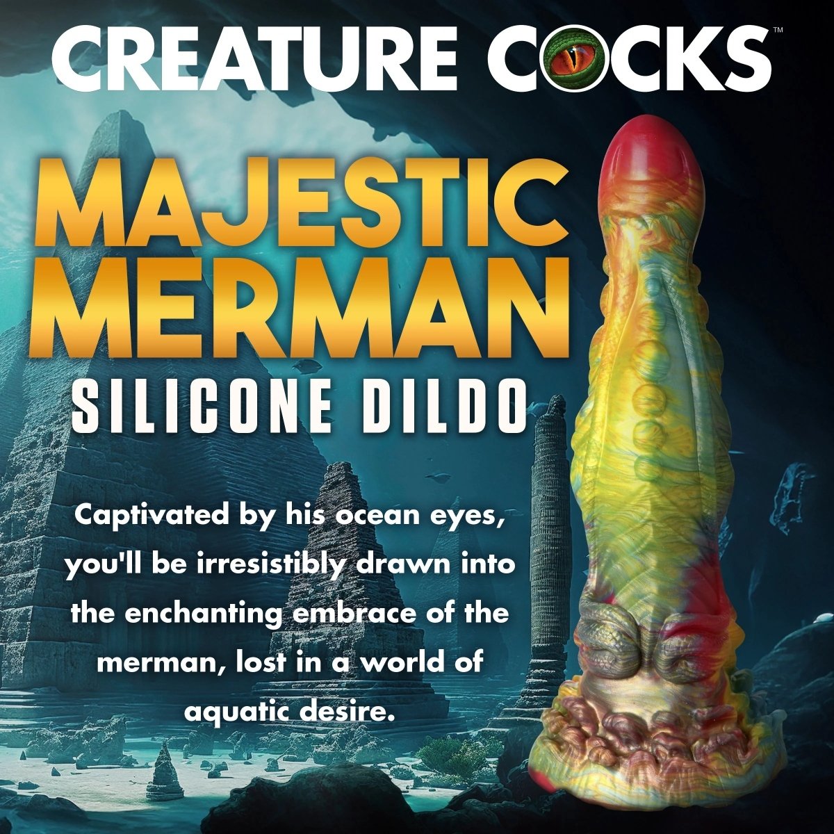 Creature Cocks Majestic Merman Silicone Dildo - Image 4