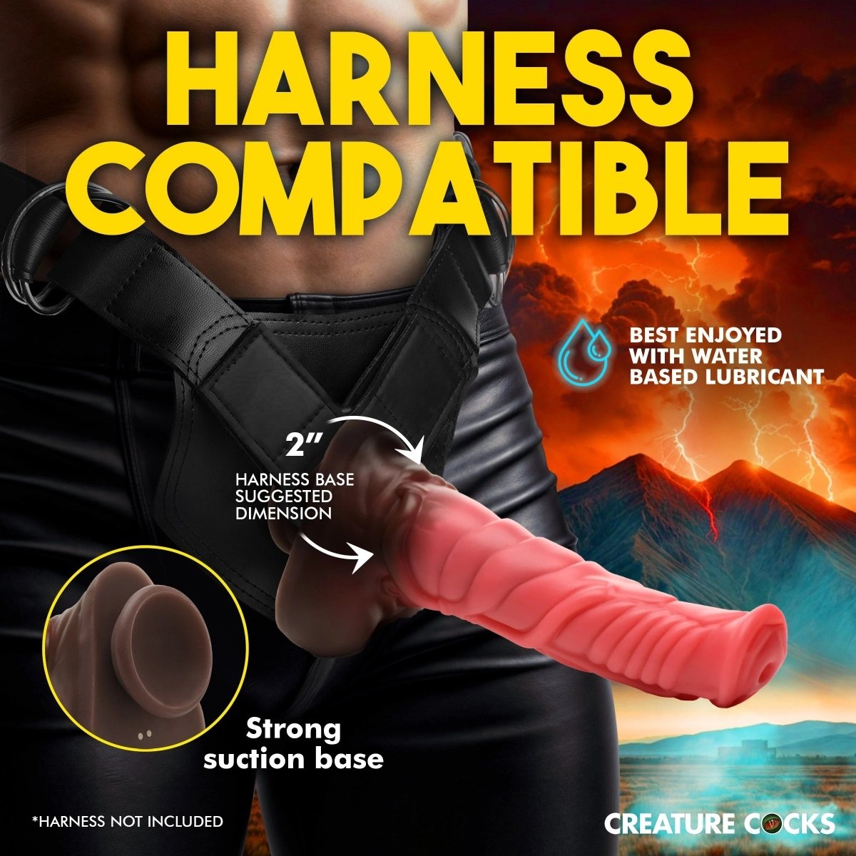 Deluxe Centaur Thrusting & Vibrating Silicone Dildo - Image 7