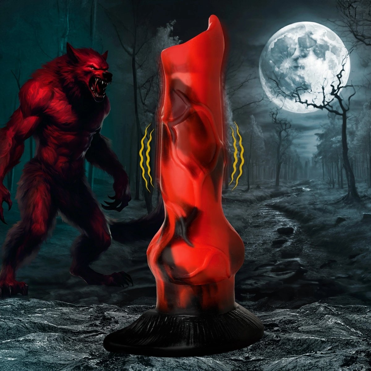 Vibra Beast Vibrating Silicone Dildo - Image 4