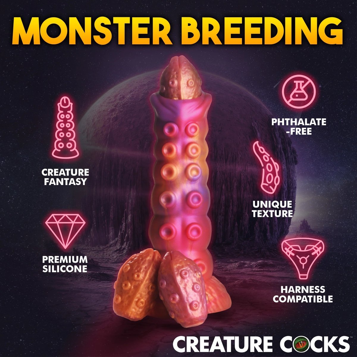 Creature Cocks Nymphoid Ovipositor Silicone Dildo - Image 7