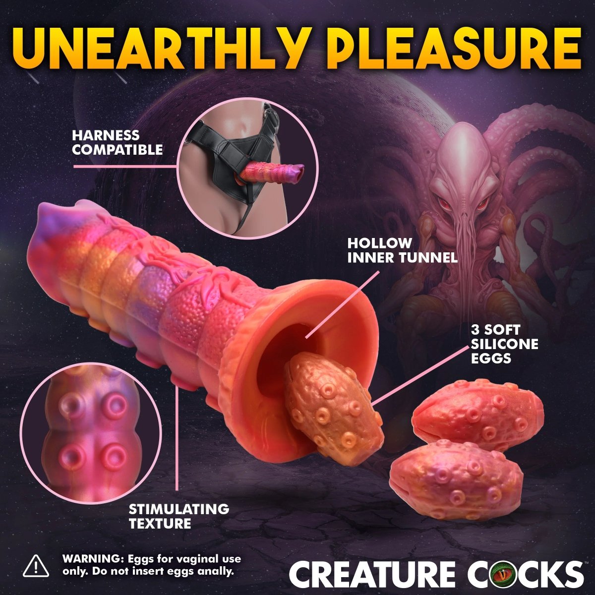Creature Cocks Nymphoid Ovipositor Silicone Dildo - Image 8