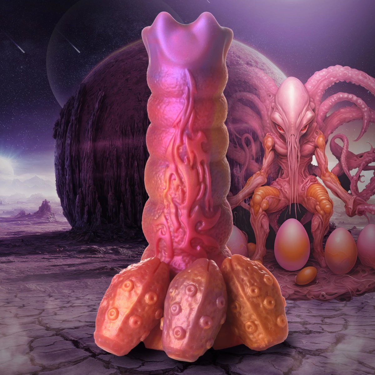 Creature Cocks Nymphoid Ovipositor Silicone Dildo - Image 3