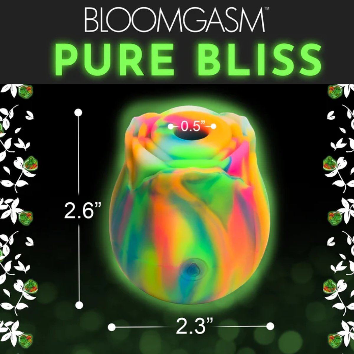 Bloomgasm Glow Rose Glow in the Dark Clit Stimulator - Image 5