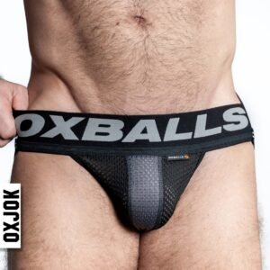 Oxballs Airmesh Upthrust Slider Strap Jock Tar Black XX Large