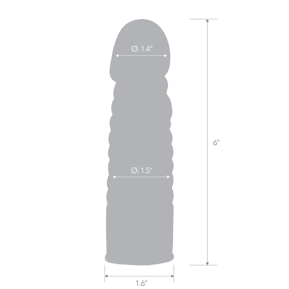 Blue Line 6inch Ribbed Realistic Penis Enhancing Sleeve Extension - Image 4