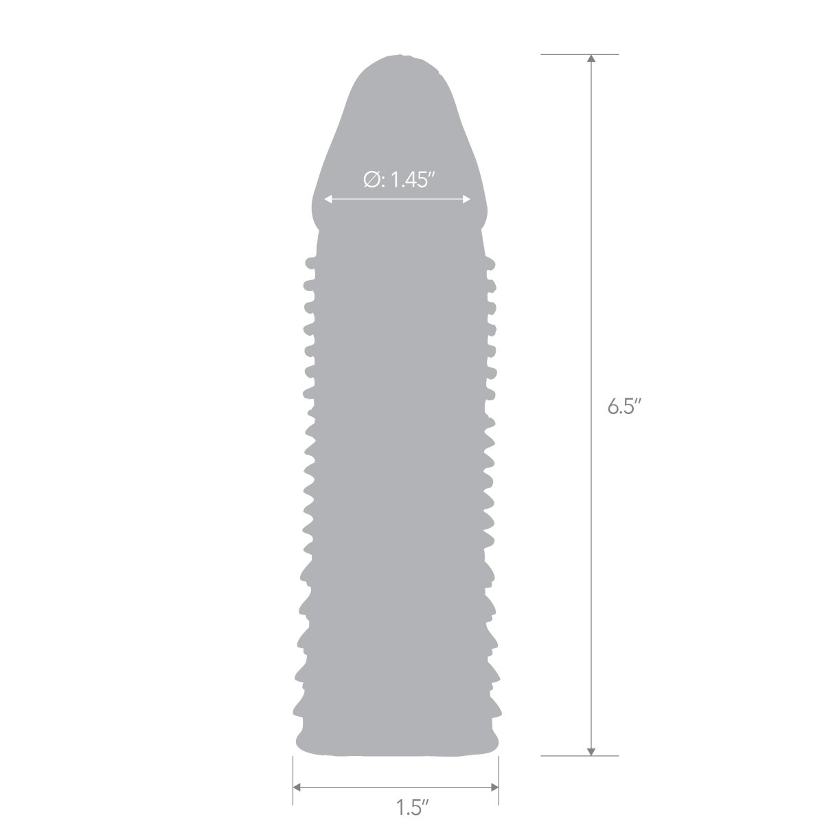 Blue Line 6.5inch Triple Sensation Penis Enhancing Sleeve Extension - Image 4