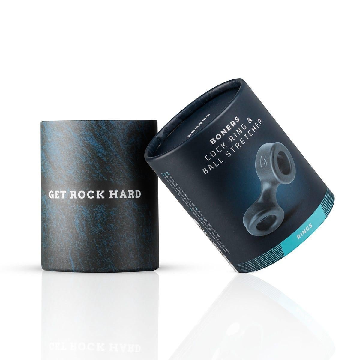 Boners Cock Ring And Ball Stretcher Grey - Image 2