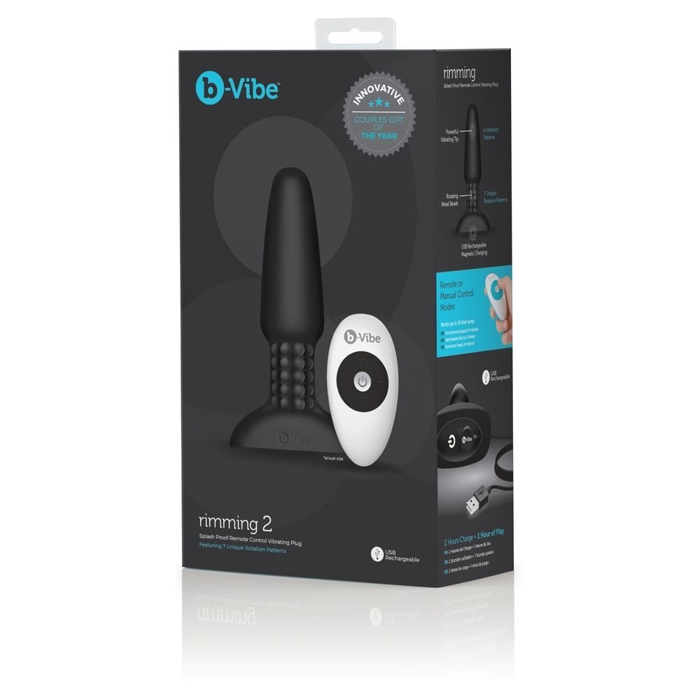 b-Vibe Rimming Plug Black - Image 2