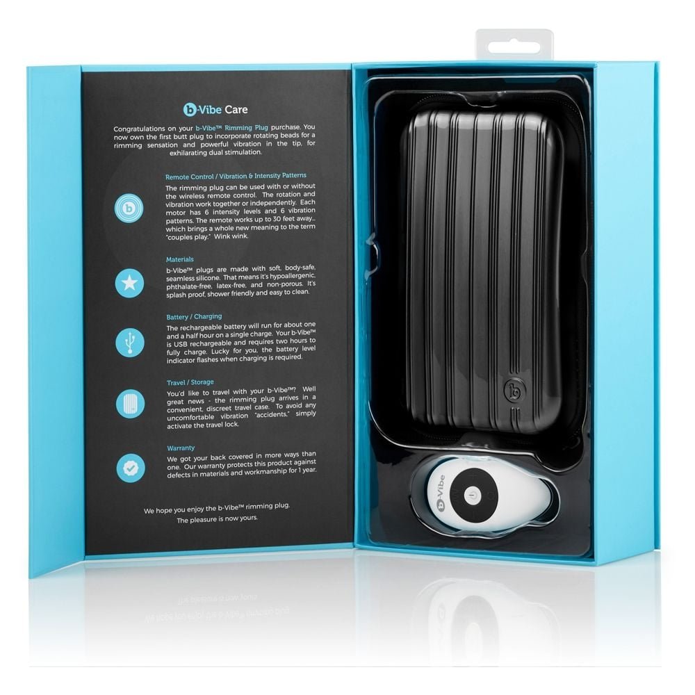 b-Vibe Rimming Plug Black - Image 8