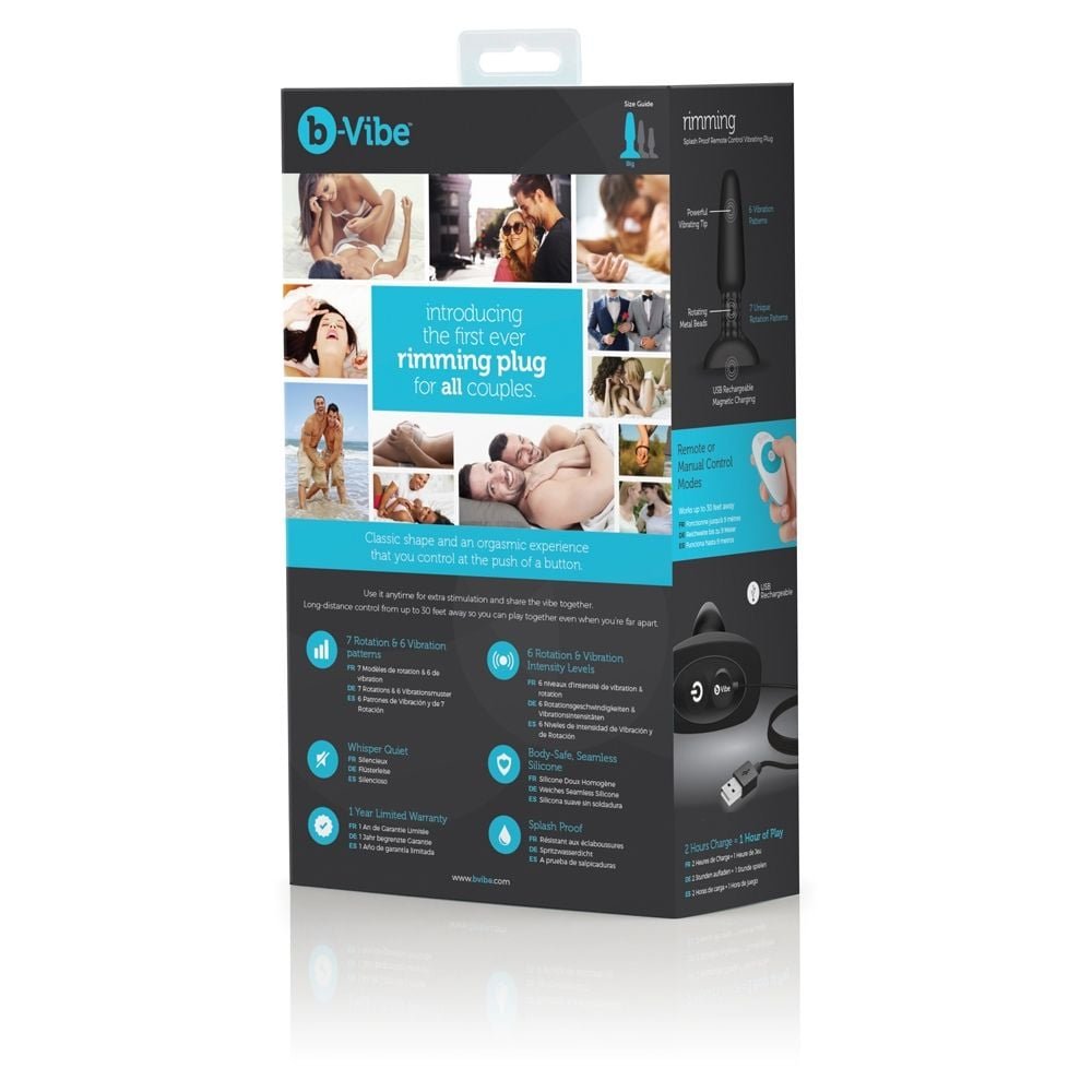 b-Vibe Rimming Plug Black - Image 9