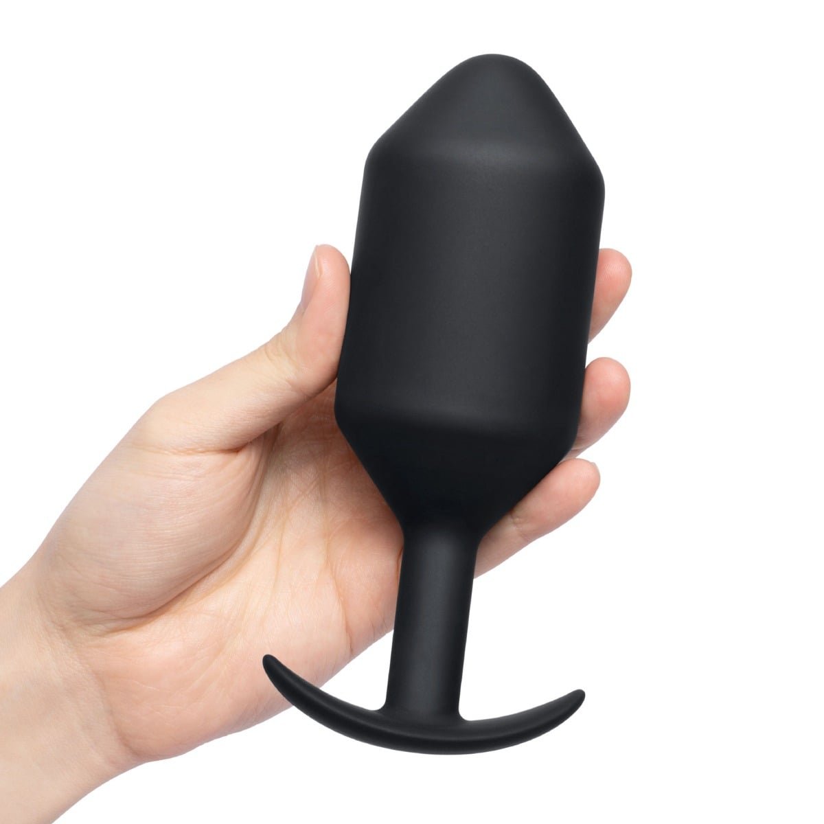 b-Vibe Snug Plug 7 Weighted Butt Plug Black - Image 3