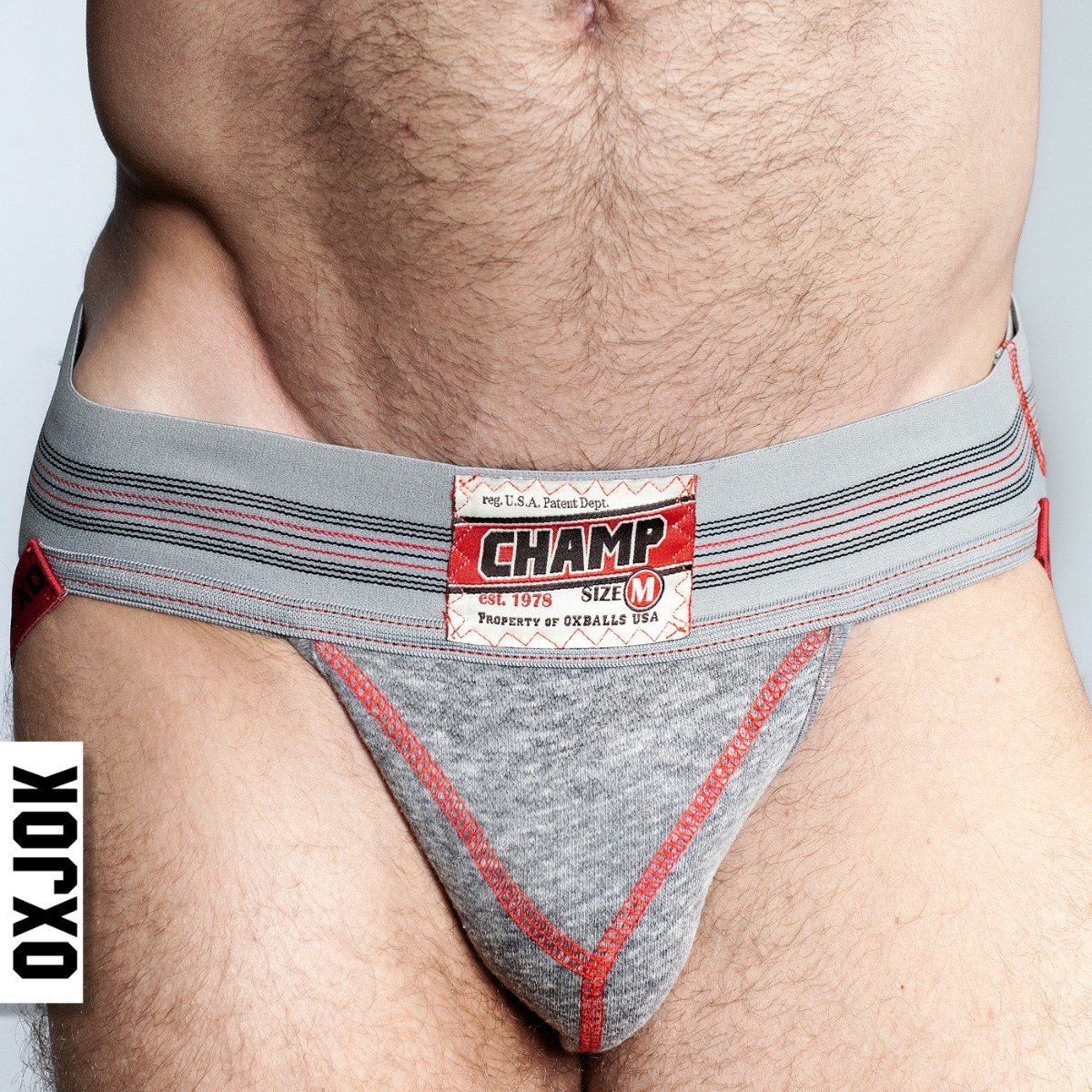 Oxballs Champ Vintage Sweatshirt-Jock GRAY HEATHER MEDIUM