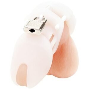 Blue Line Silicone Chastity Cage