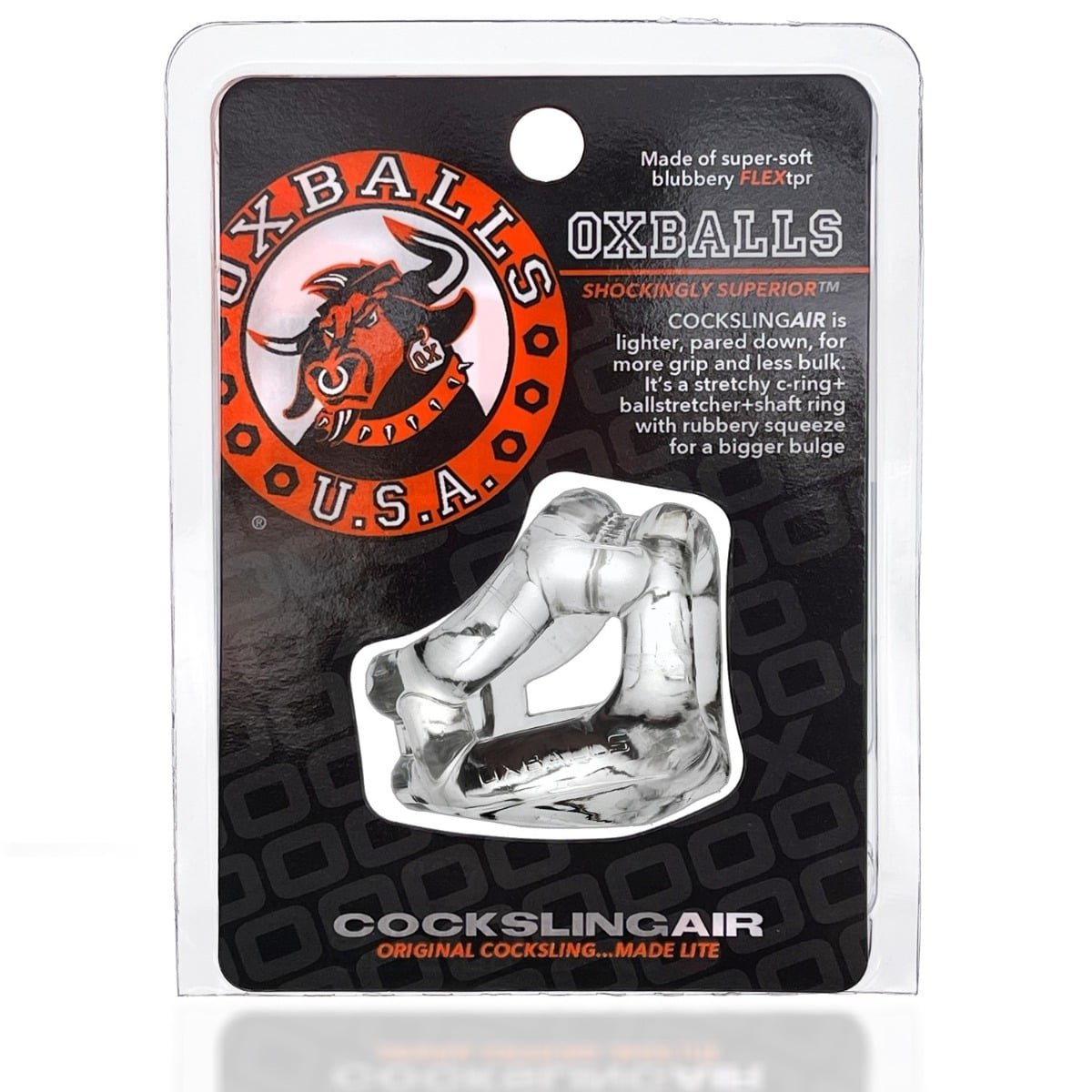 Oxballs Cocksling Air Original Cocksling Made Lite Clear - Image 2