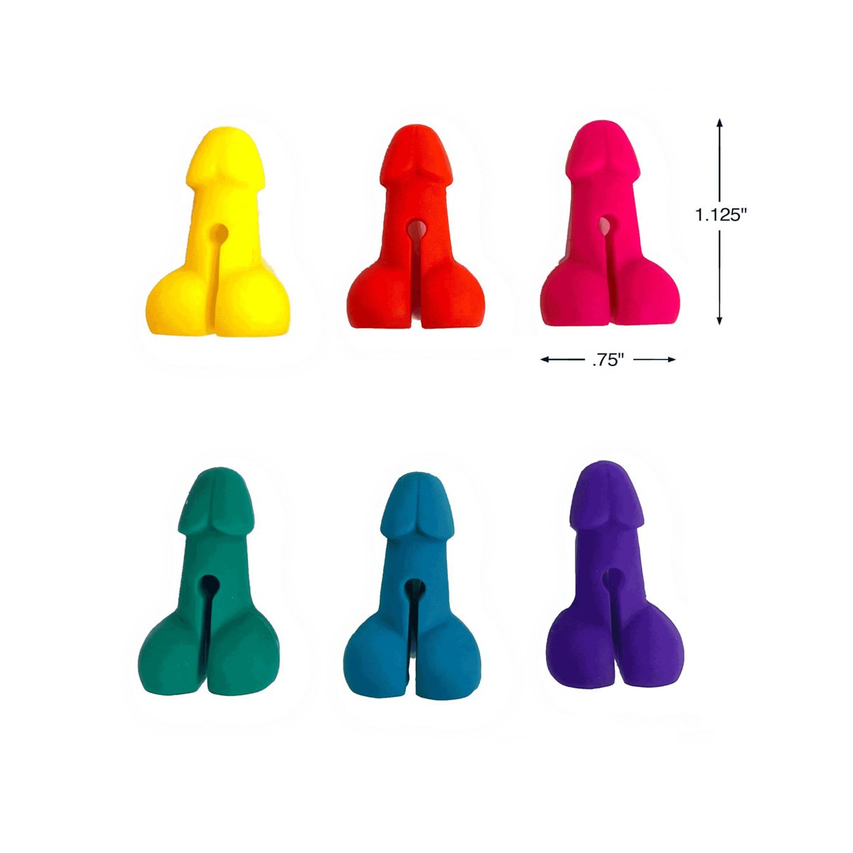 Super Fun Penis Cocktail Markers Set Of 6