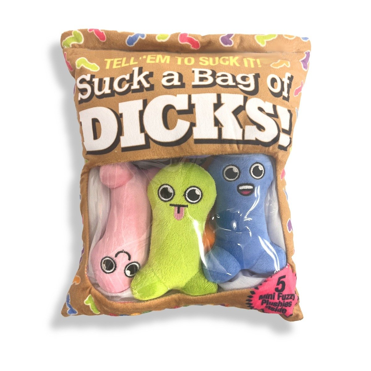 Suck A Bag Of Dicks Plushy Pillow With 5 Dicks - Image 2