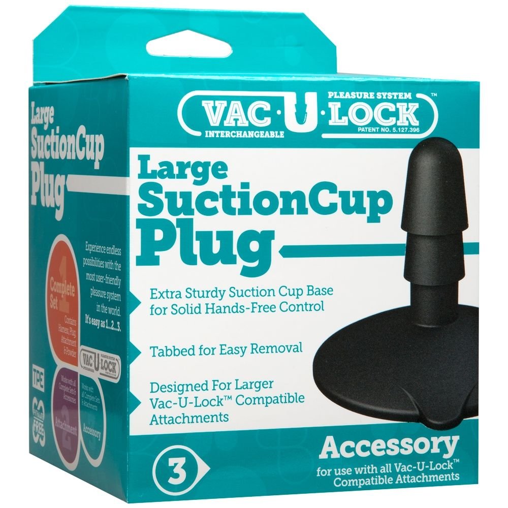 Doc Johnson Vac U Lock Suction Cup Plug Black - Image 2