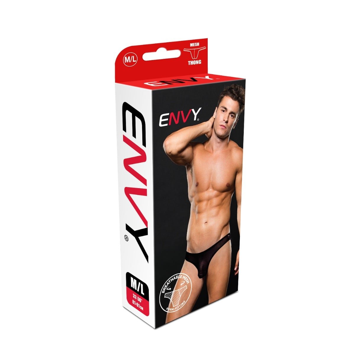 Envy MESH THONG Black M/L - Image 3