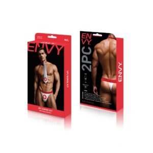 Envy 2 Piece Nurse Costume Kit White Red ML