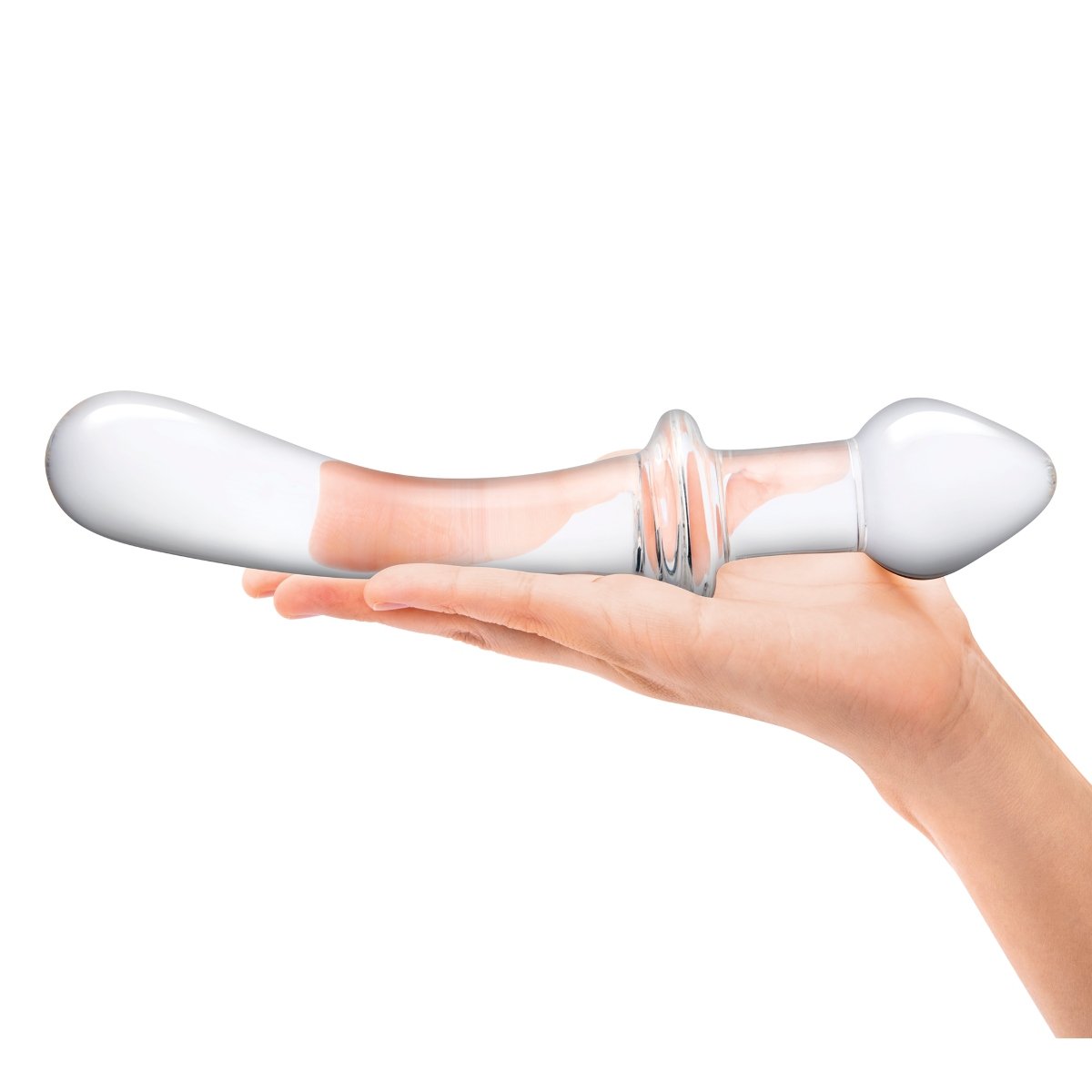 Glas 9inch Classic Curved Dual Ended Dildo - Image 3
