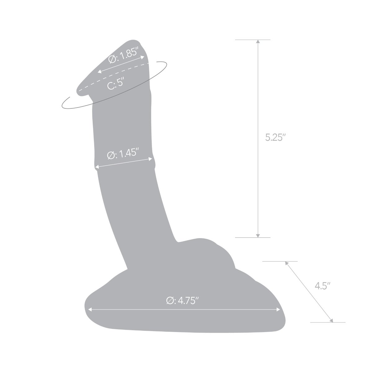 Glas 7.5inch Rideable Standing Glass Cock With Stability Base - Image 8