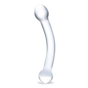 Glas 7inch Curved Glass G Spot Double Ended Dildo Clear