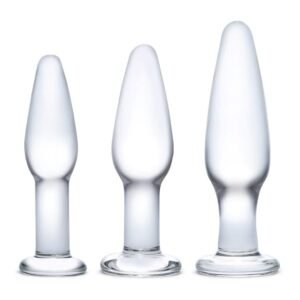 Glas Anal Training Butt Plug Set