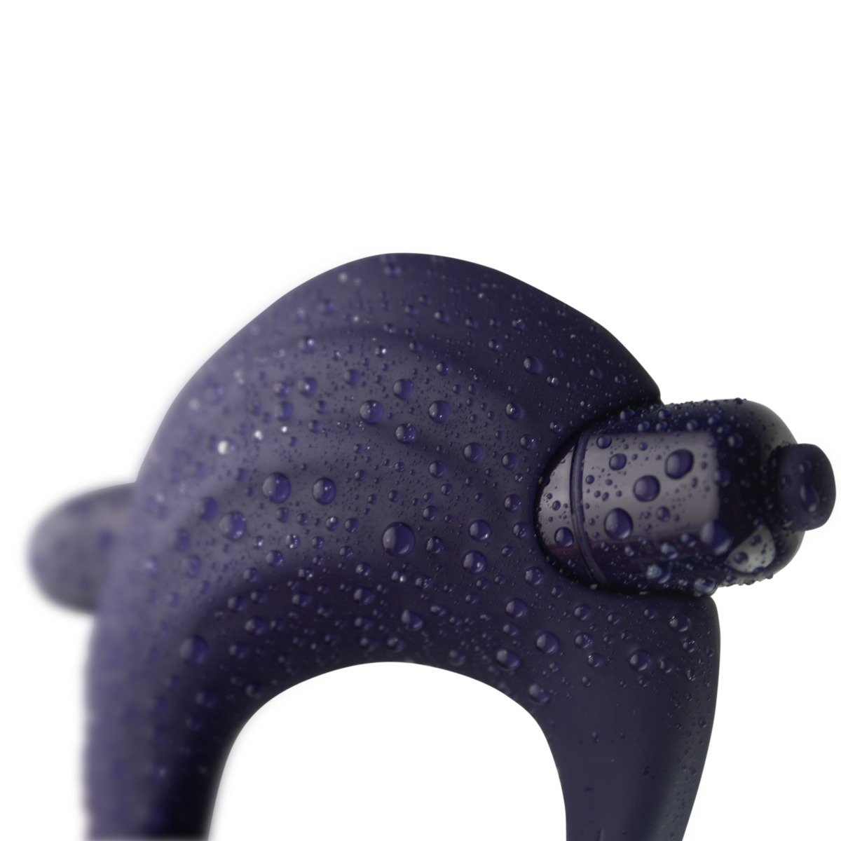 You Love Me Hold Me Vibrating Cock Ring Navy Blue - Image 4