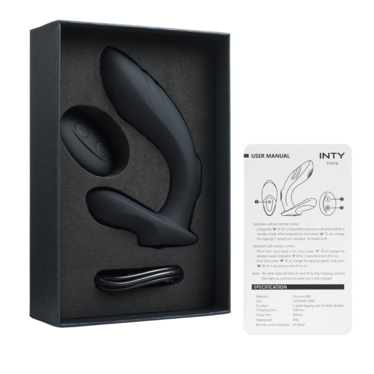 INTY Toys Rebel Prostate Massager With Remote - Image 3
