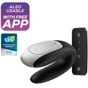 Satisfyer Double Fun Partner Vibrator Black