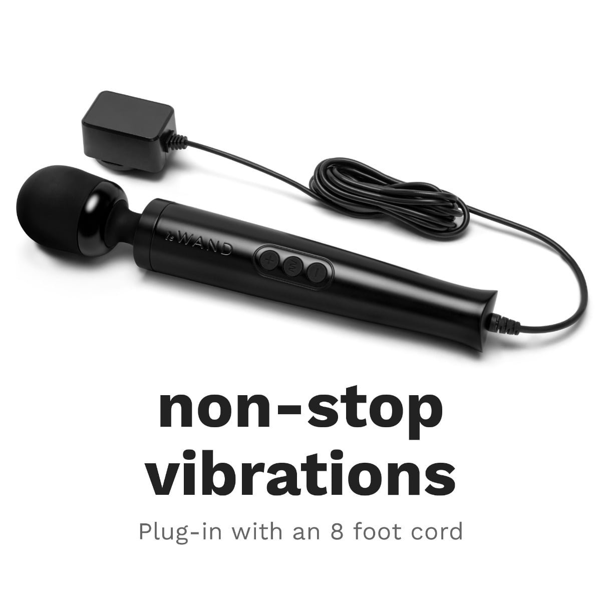 Le Wand Diecast Plug-In Massager Black - Image 4