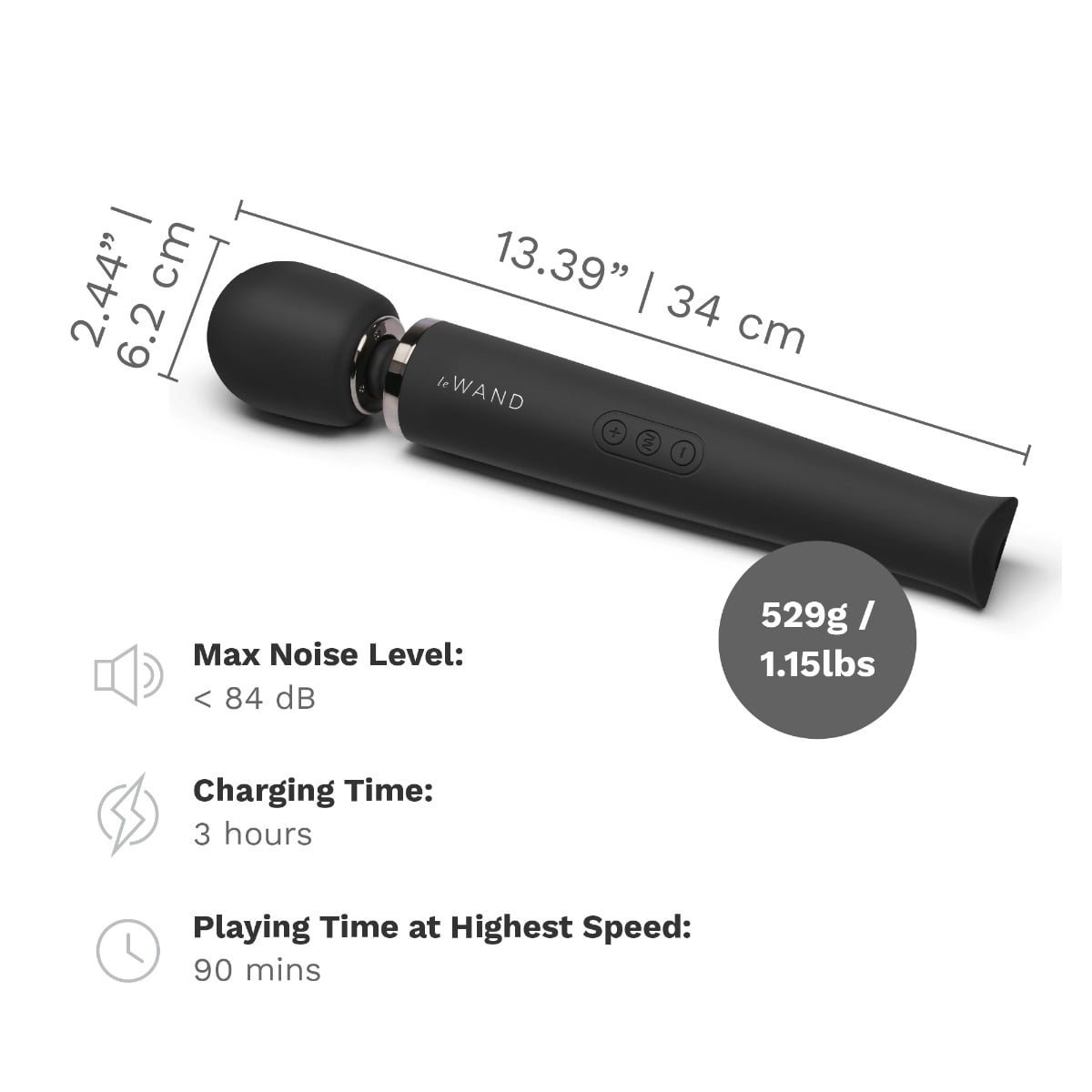 Le Wand Le Wand Rechargeable Massager Black - Image 8