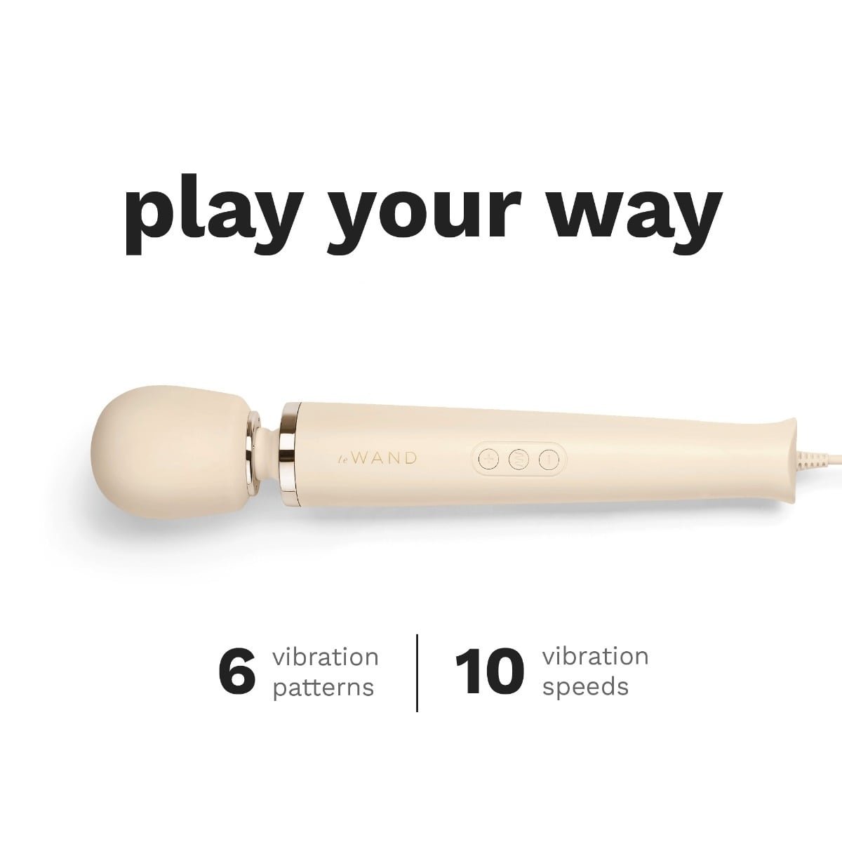 Le Wand Powerful Plug In Vibrating Massager Cream - Image 3