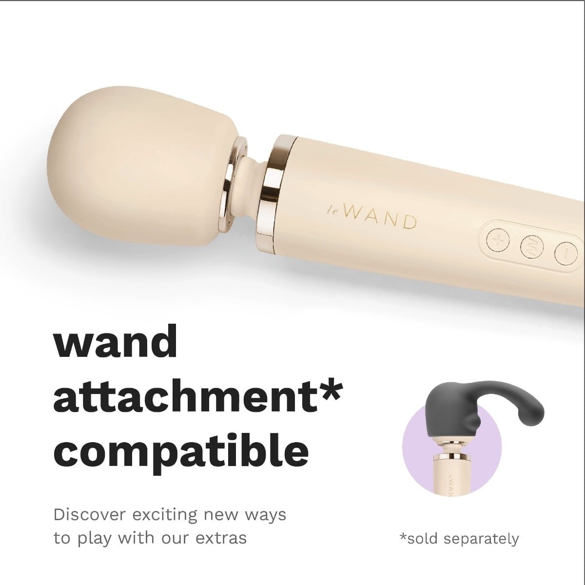 Le Wand Powerful Plug In Vibrating Massager Cream - Image 6