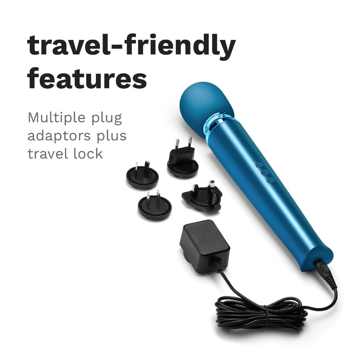 Le Wand Rechargeable Vibrating Massager Pacific Blue - Image 4