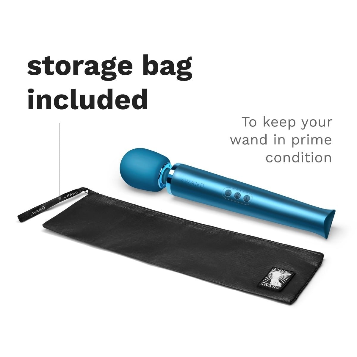 Le Wand Rechargeable Vibrating Massager Pacific Blue - Image 5